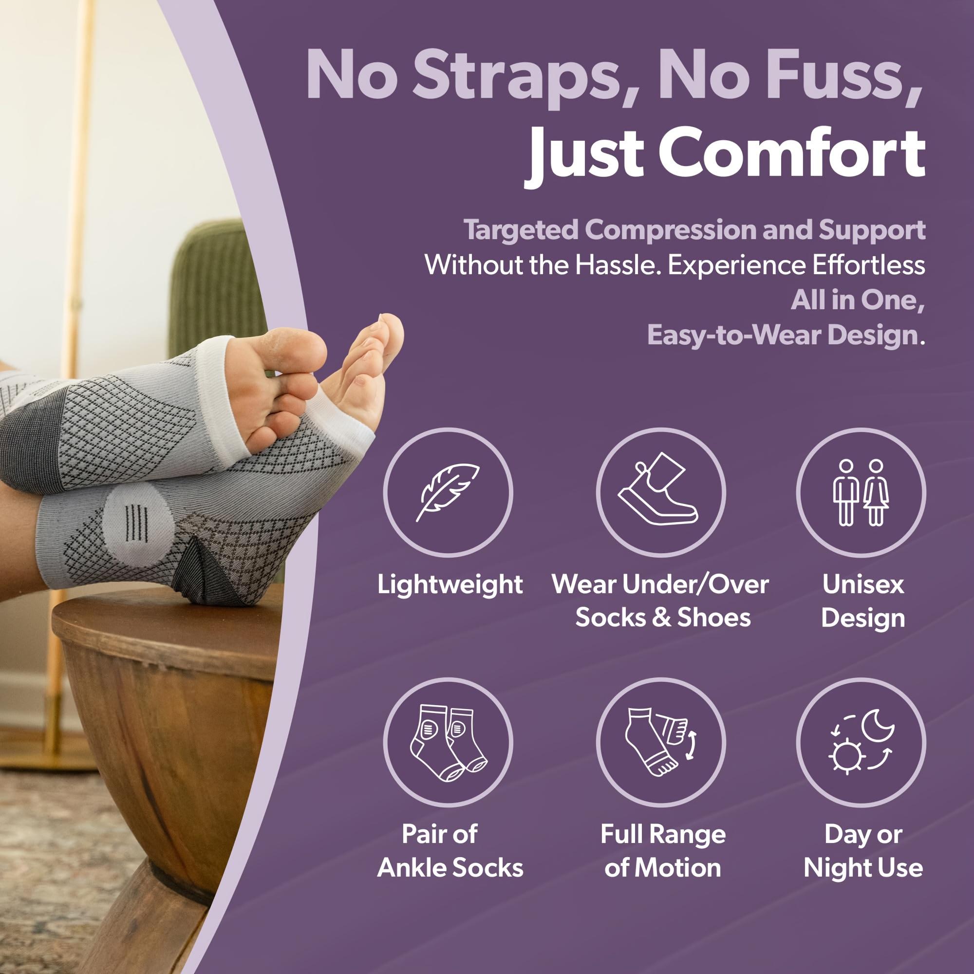 2pcs High-Performance Ankle Compression Sleeves with Stabilizing Arch Support & Open Toe Design - Reinforced Breathable Mesh for Enhanced Sports Stability, Snug Fit for Fitness Enthusiasts and Daily Activities