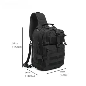 High-Capacity Outdoor Sports Sling Bag – Tactical Camouflage Crossbody Pack for Men (Suitable for Hiking & Trekking)