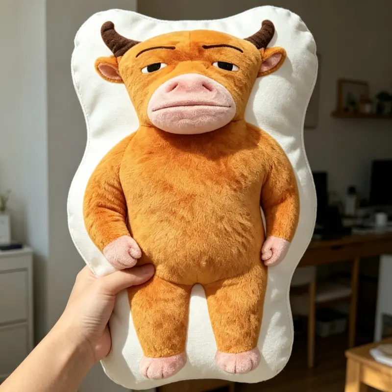 NIULAI Plush Doll-30*30cm COW COME Niu Lai Movie unique shaped throw pillows NEW DDP