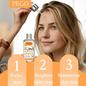 5-In-1 Facial Serum for Dry Dark Fine Lines, Hydrating Moisturizing Brightening Skin, Multi-Repair Smooth Soft Skin