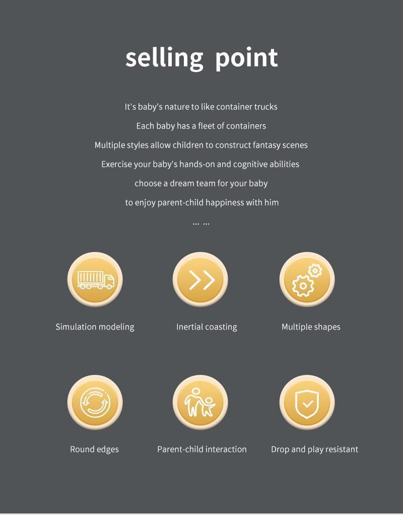 Alloy Toy Car Big Truck Container Truck Transporter Boy Model Set Christmas Halloween Gift