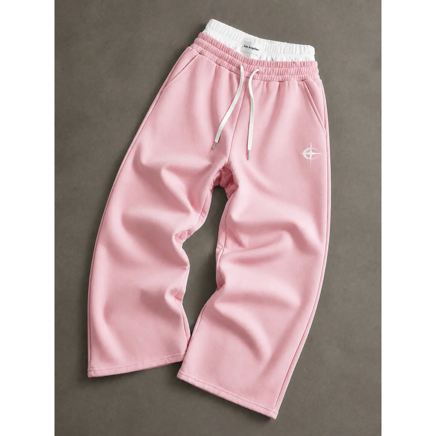 Men's Loose Fashion Sports Long Pants, Minimalist Solid Color Wide Leg Fit, Drawstring Waist Design, Equipped With Large Pockets, Unisex, Suitable For Daily Walking, Work, Travel, Watching World Cup And Other Occasions.