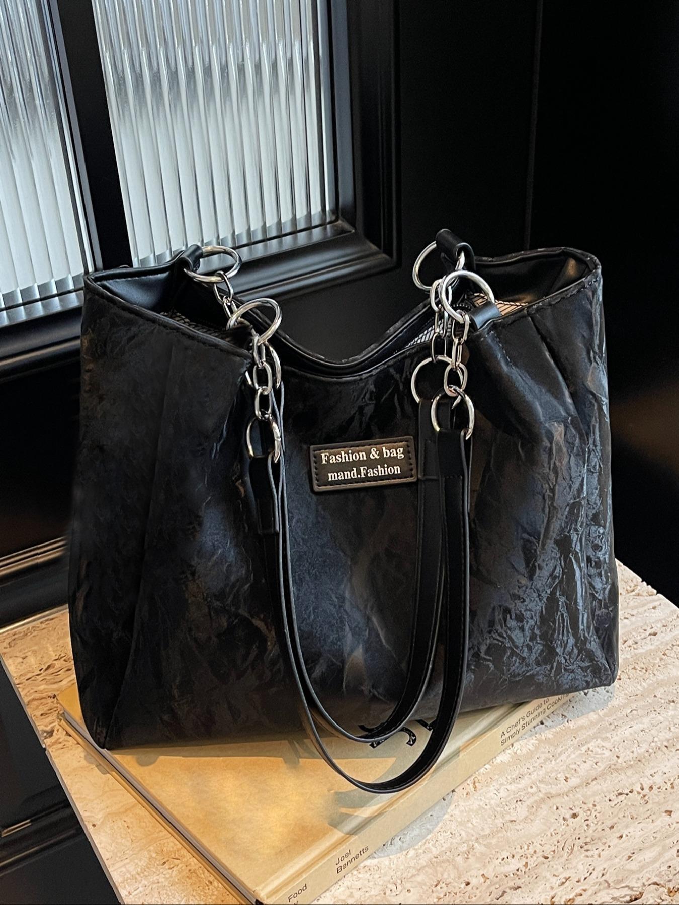 Women's Random Leopard Print Casual Shoulder Bag, Style Large Capacity Tote Bag for Work & Daily Used, Personalized Trendy All-match Underarm Bag