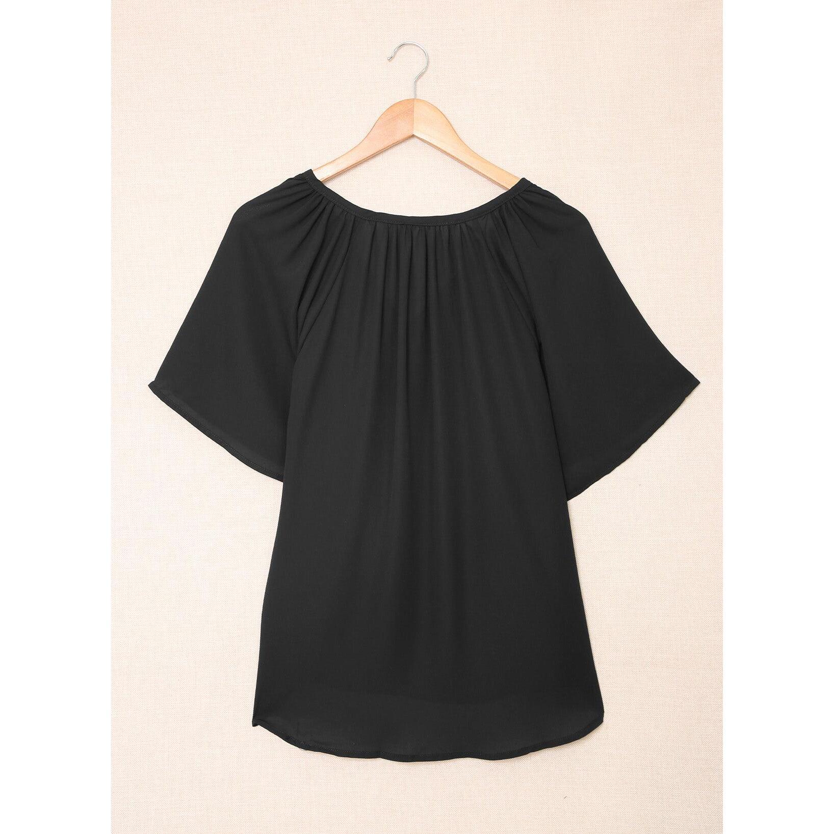 Womens Tops Dressy Casual 2026 Spring Summer V Neck Short Sleeve Shirts Business Casual Chiffon Blouses Womens Tops Dressy Casual 2026 Spring Summer V Neck Short Sleeve Shirts Business Casual Chiffon Blouses