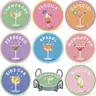 8-Piece Cocktail Themed Diamond Painting Coasters Kit,5D DIY Diamond Art Craft Set with Stand & Tools, Perfect Gift for Adults, Home Bar Decor