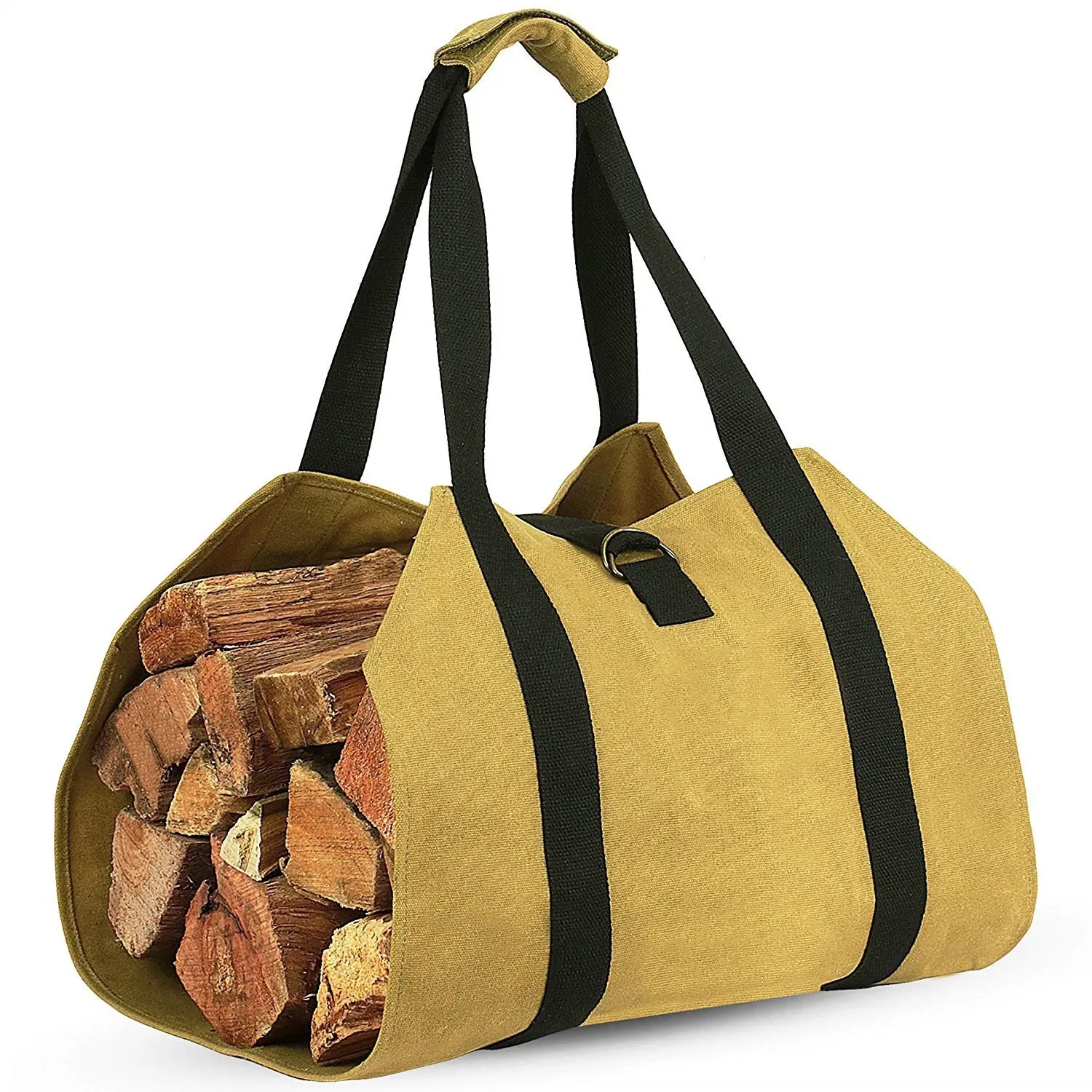 Firewood Carrier，Firewood Bag，Heavy Duty Large Fireplace Carrier with Handles，Durable Log Tote Fire Wood Carring Bag for Fire Wood, Firepit Outdoor Camping, BBQ, Fireplace, Wood Stove Accessories