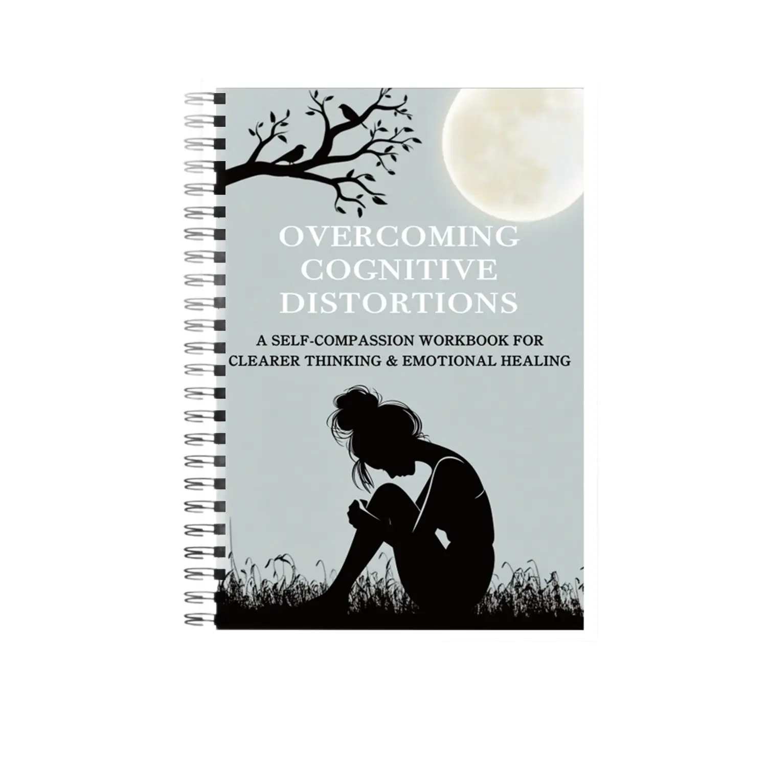Adult Self-Healing Journal, Spiral Coil Notebook for Emotional Relief, Anxiety Management, Cognitive Correction, Psychological Record Keeping
