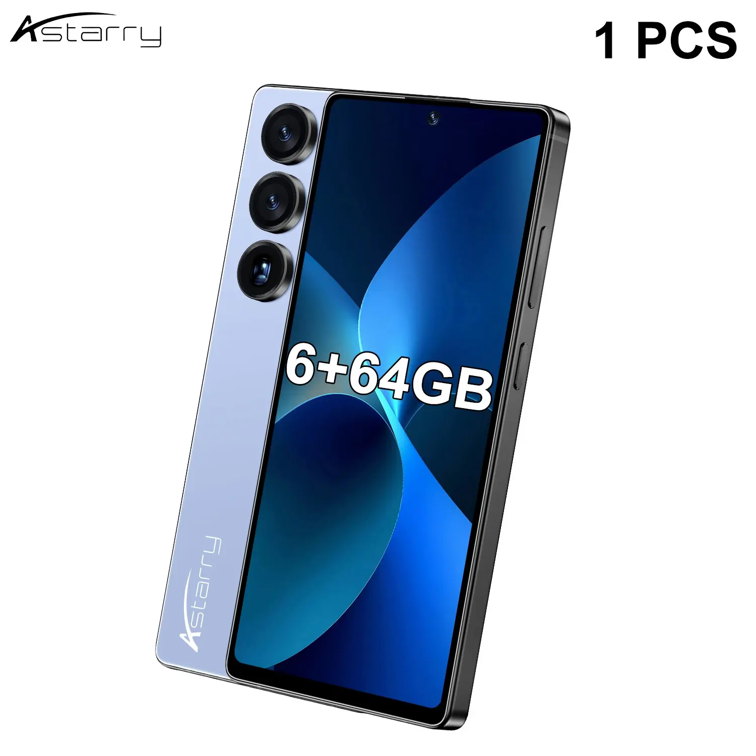 Astarry-25 Smartphone, Android Mobile Phone, 6GB+64GB Memory, Android 12, 8MP+20MP Camera, 6.75-inch Screen, Bluetooth & Wi-Fi, MTK6762 Octa-Core, Dual SIM Dual Standby, Face Recognition, 4G Network, 4100mAh Battery, Business, Entertainment