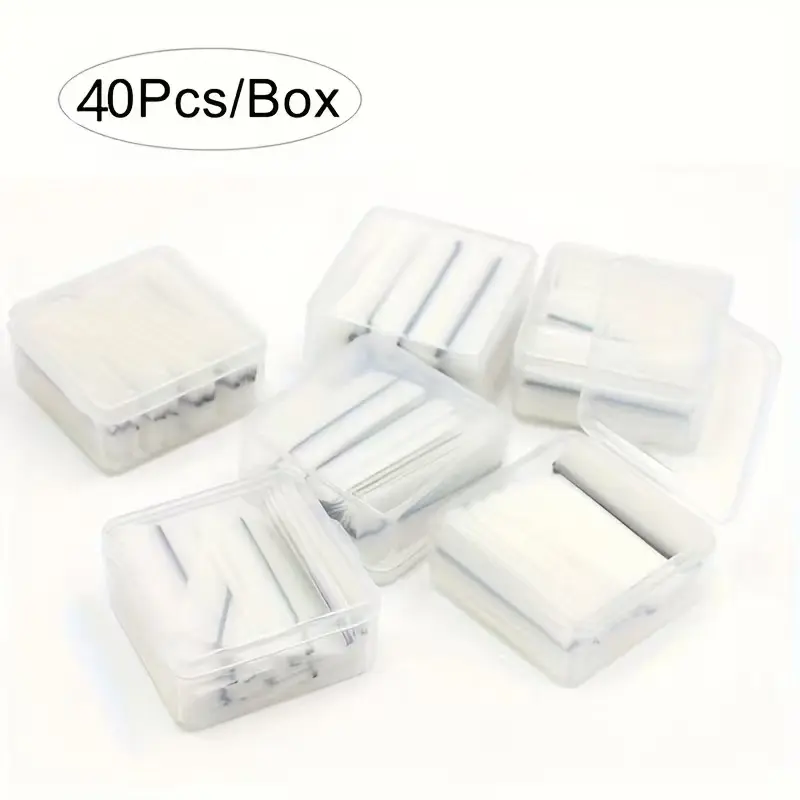 A Box of 40 Self-Adhesive Eyelash Strips, False Eyelash Substitutes without Glue, for Wearing False Eyelashes, Self-Adhesive False Eyelash Strips