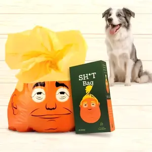 【New Thickened Version】Presidential Poop Bag Rolls,Funny Dog Poop Bags,Leak Proof 60 Count Extra Large Waste Bags,Prank Poop Bags for Dogs,Dog Bags,Prank Funny Doggie Cat Puppy Poop Bags, Portable for Outdoor Daily Use