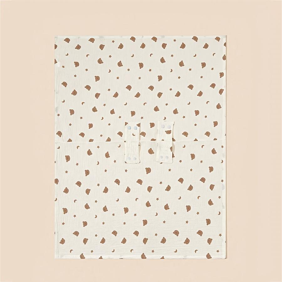 A Car Seat Sunshade - Suitable for All Seasons, Versatile for Car Seats And Strollers, Featuring a Breathable And Stylish Design with a Cute Bear Pattern, Perfect for Outings, Travel, Halloween and Easter