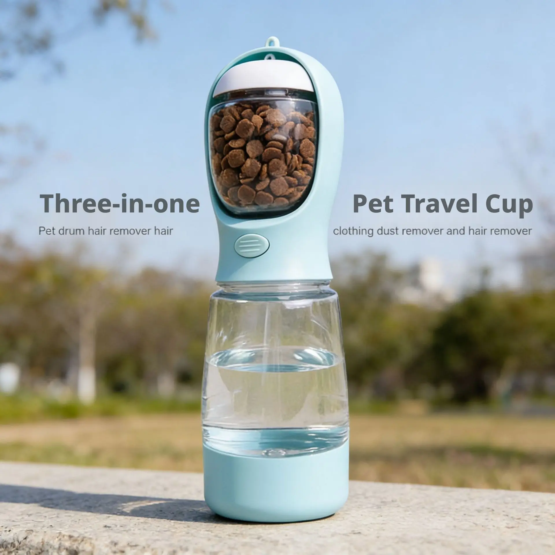 Pet Water Bowl Three-In-One Outdoor Travel Cup, Multi-Functional Dog Water Bottle, Pet Supplies, Dog Outing Water Cup, Animal Water Bowl