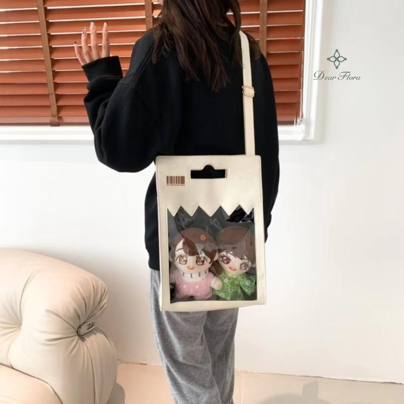 New Y2K Funny Envelope Ita Bag Cute Personalized Shoulder Bag Street Trend Crossbody Bag Kawaii Girl Transparent Display Handbag