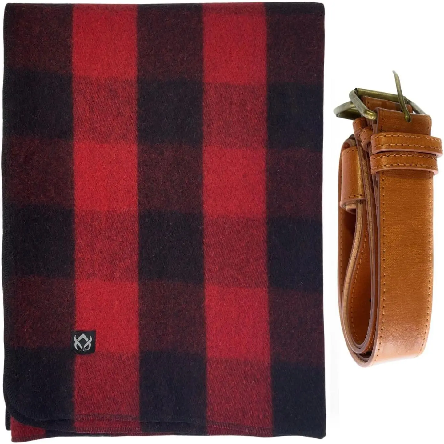 Red Buffalo  Blanket and Carry Straps Bundle