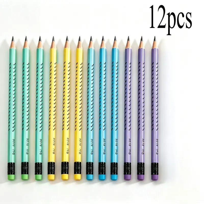 12pcs Hb Wooden Pencil Set, High-Quality Sketch & Writing Pencils, Artist Pencils, Ideal for Art & Office Use, Durable Wood Material, Perfect for Drawing & Drafting