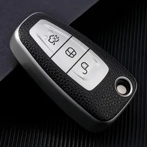 Suitable for Ford, Textured Key Cover, Wear-Resistant And Scratch-Proof Classic Design, Enhances The Quality And Protection of Your Car Keys, Keeping Them Looking New And Beautiful