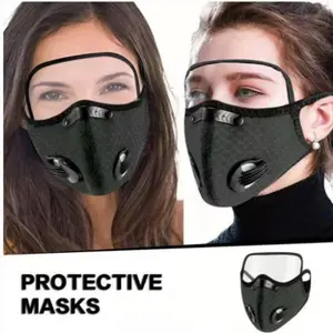 Reusable Dust-Proof Mask with Detachable Filter, Warm Protective Face Cover for Outdoor Activities, Cycling, Running, Car/motorcycle Use