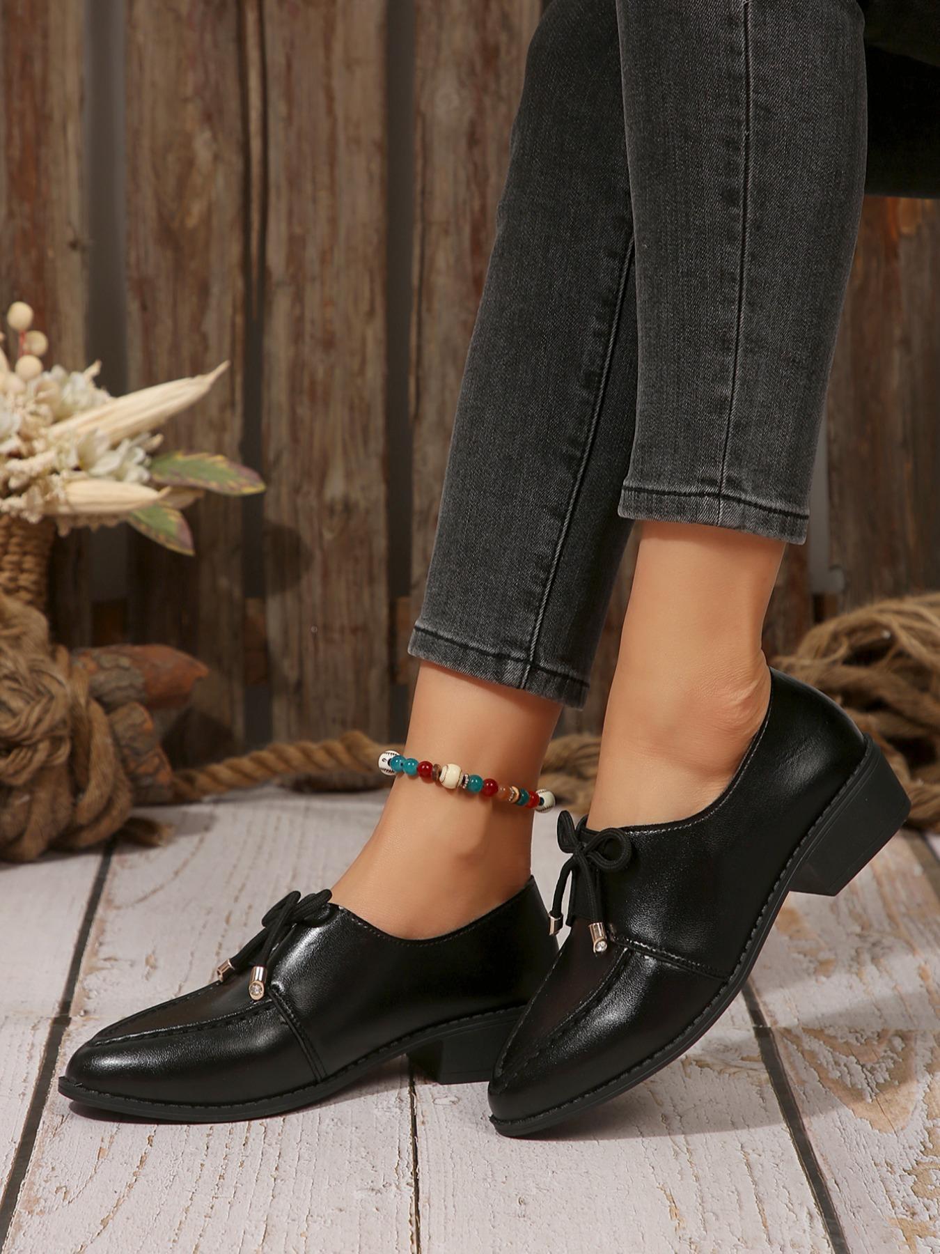 Women's Fashionable Solid Color Pointed Toe Heels, Elegant Bow Design High Heels for Party, Daily Clothing Decor for Women & Girls High Heel Shoes