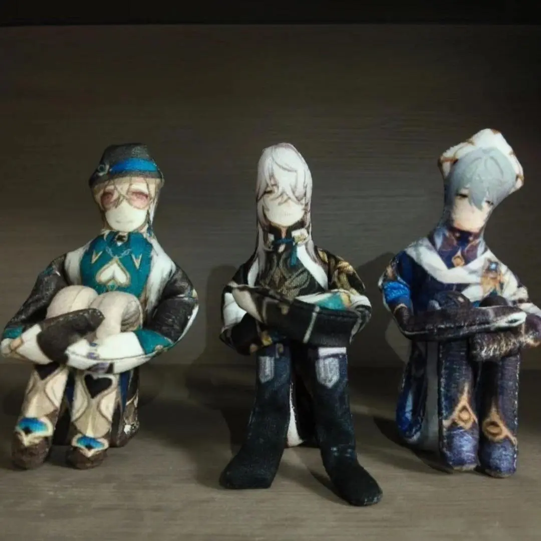 Anime Cosplay Stuffed Dolls Honkai: Star Rail Movable with Wire Skeleton Body, Abstract Slender Twistable Shape Toy Halloween