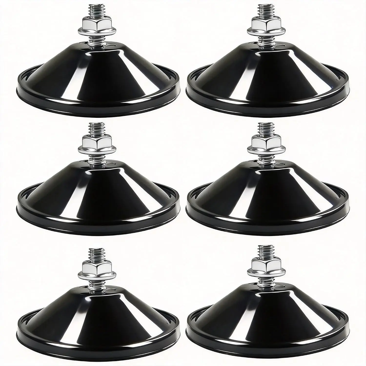 XJKJ M6 x 14 6 count Heavy Duty Suction Cups for Windows & Glass,   Suction Cup No  Window Suction Cups for , Aquarium, Smooth Surfaces (Black)