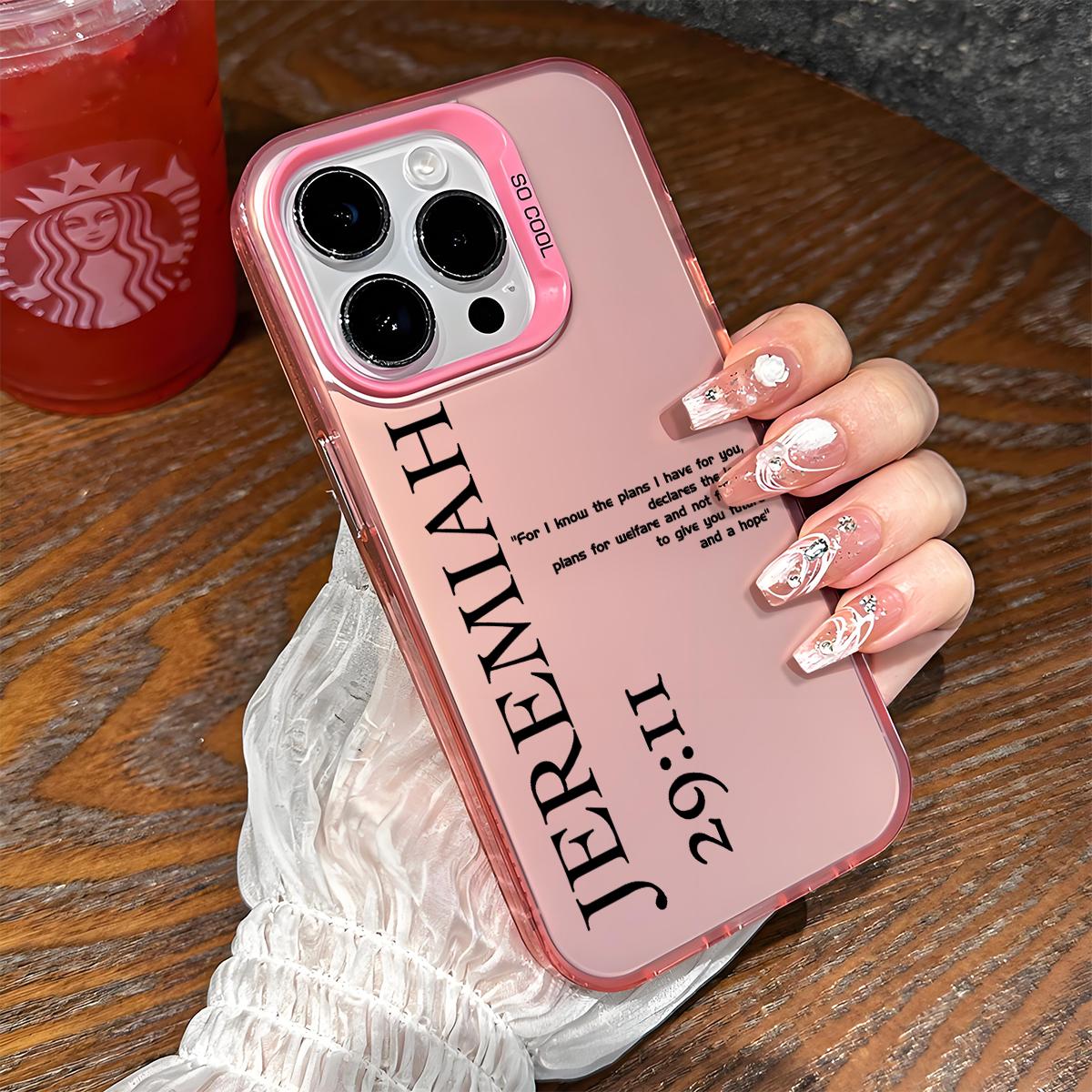 Jeremiah 29:11 Pattern Shockproof Phone Case for iPhone 7 8 X XR 11 12 13 14 15 16 17 Pro Max Plus Air 17E Protecitved Cover Bible Verse Religious Faith Gift
