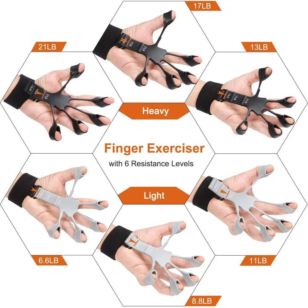 Hand Grip Strengthener Physical Tools Guitar Finger Trainer Training and Exercise Gym 6th Level Resistance Gripster Expander Hand Grip Strengthener Physical Tools Guitar Finger Trainer Training and Exercise Gym 6th Level Resistance Gripster Expander