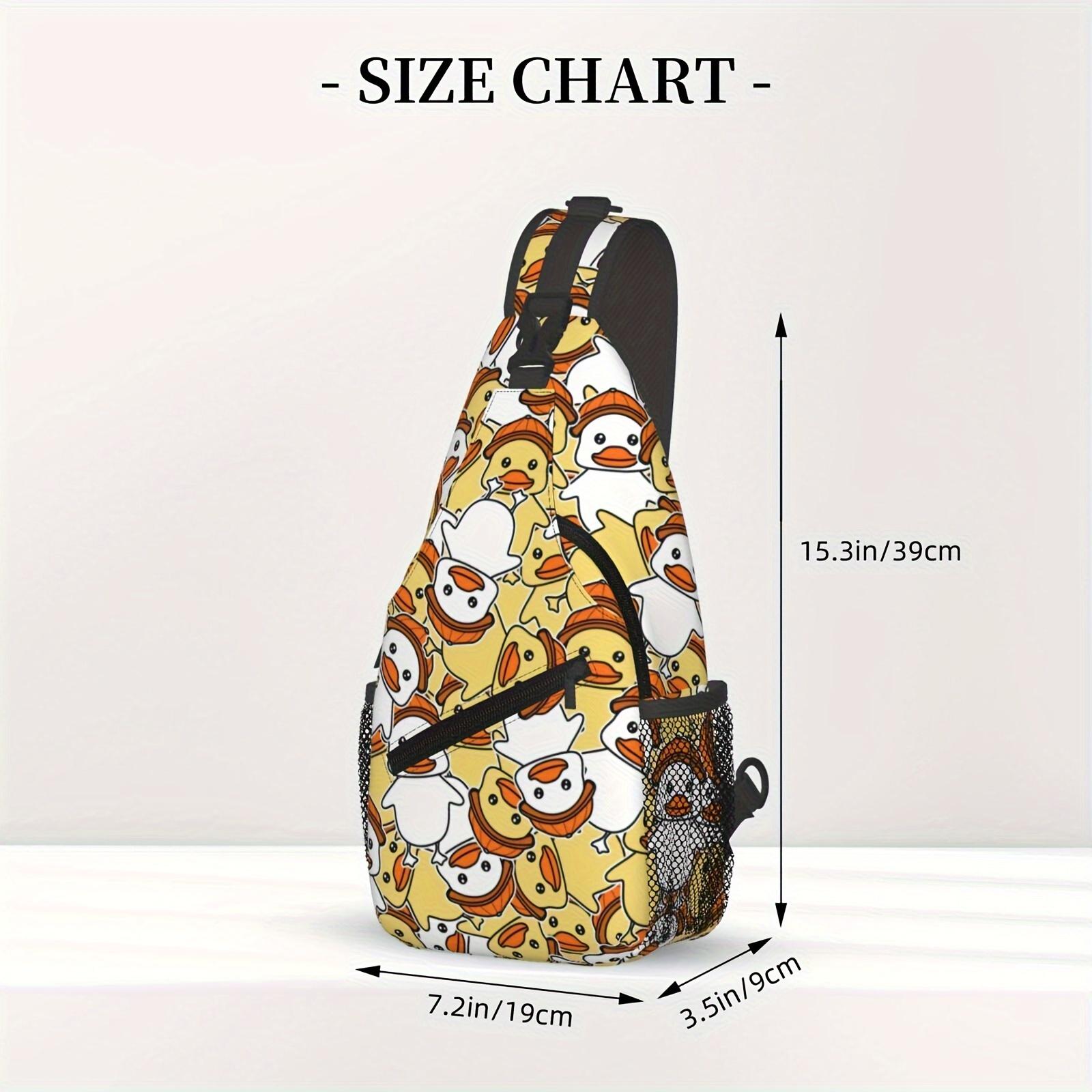 Crossbody Chest  Hiking  Yellow Ducks Cartoon Ducks Shoulder  Folding Large Capacity Fashion Durable Can Be Used For Shopping, Travel Beach  Fishing  Travel Accessories  For School Back Christmas Gifts bag backpack