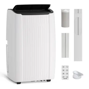 3-in-1 Portable Air Conditioner, 12000 BTU High Efficient Cooling AC Unit, Built-in Dehumidifier & Fan Function, Remote Control, Indoor Floor Standing AC for Rooms Up to 550 Sq. Ft, White