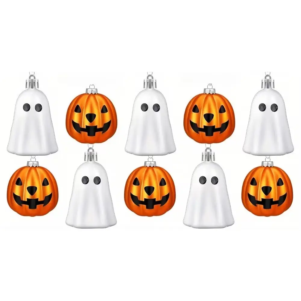 Halloween Festival Pendants, Cute Ghost and Pumpkin Decorations, Mini Plastic Halloween Tree Ornaments, Home Holiday Party Decor