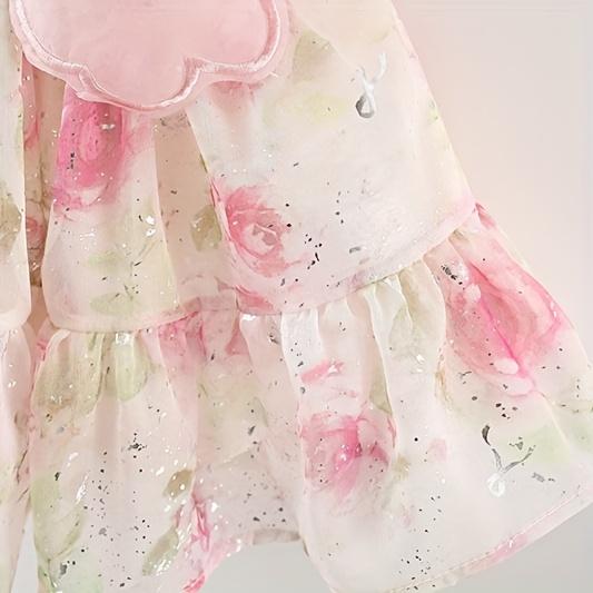 Summer Fairy Dress for Baby Girls with 3D Butterfly Wings, Perfect for Sweet Birthday Parties And Evening Events, Stylish Princess Gown for Girls Aged 0-3