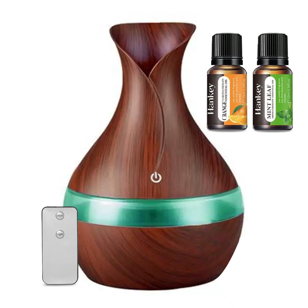 300ml USB Aromatherapy Essential Oil Diffuser Humidifier Combo with 2 Oils