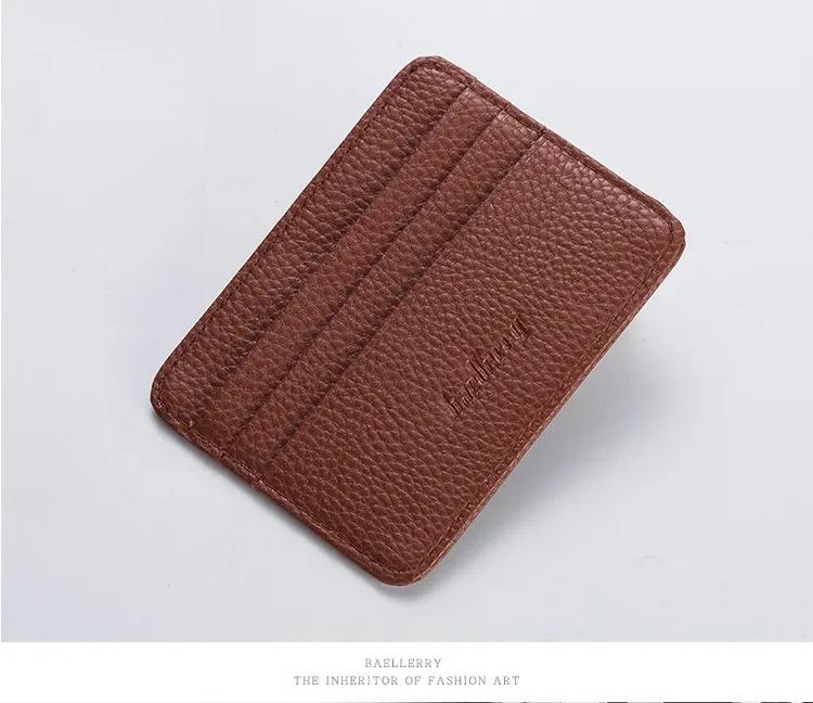Double-sided PU Leather ID Card Holder Multi-color Bank Credit Card Case Multi-slot Ultra-thin Wallet Business Card Holder Men