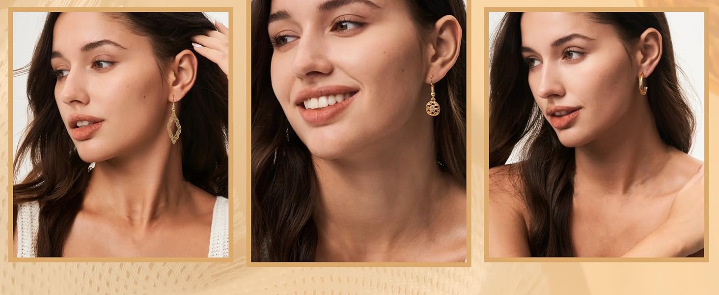 84 Pairs Aesthetic Stud & Hoop Earring Set | Hypoallergenic, 316L Stainless Steel, Daily Style Mix