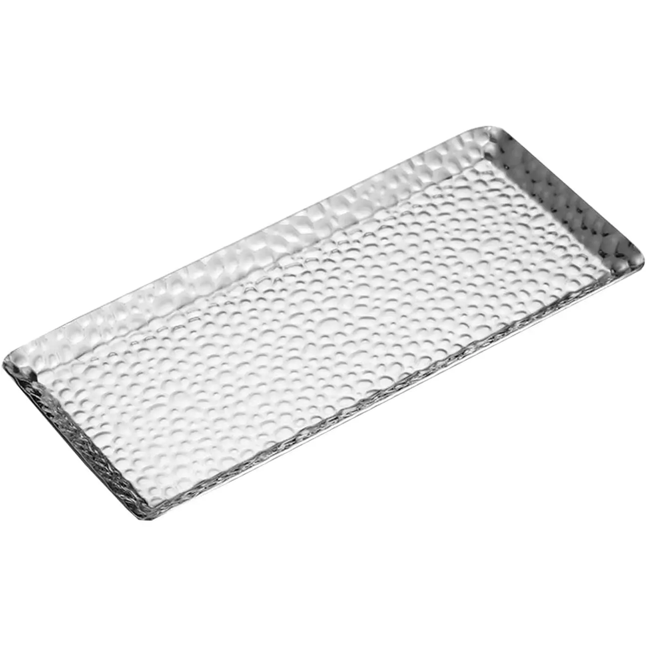 9.8×4.3In  Metal Decor Tray, Stainless Steel Serving Tray |  Stainless Steel Serving Trays, Rectangle Bar Trays for  Display, Decorative Bar, , Coffee Serving Tray