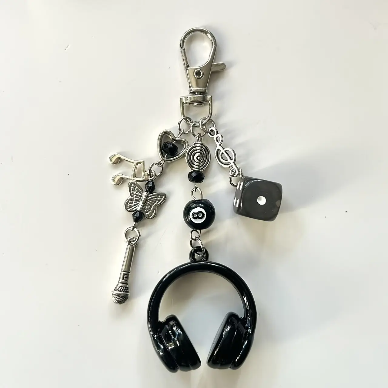 Times Youth League Pendant Style Phone Strap, Backpack Charm, Musical Note Keychain, Short High-Appearance Pendant, Keychain Charms