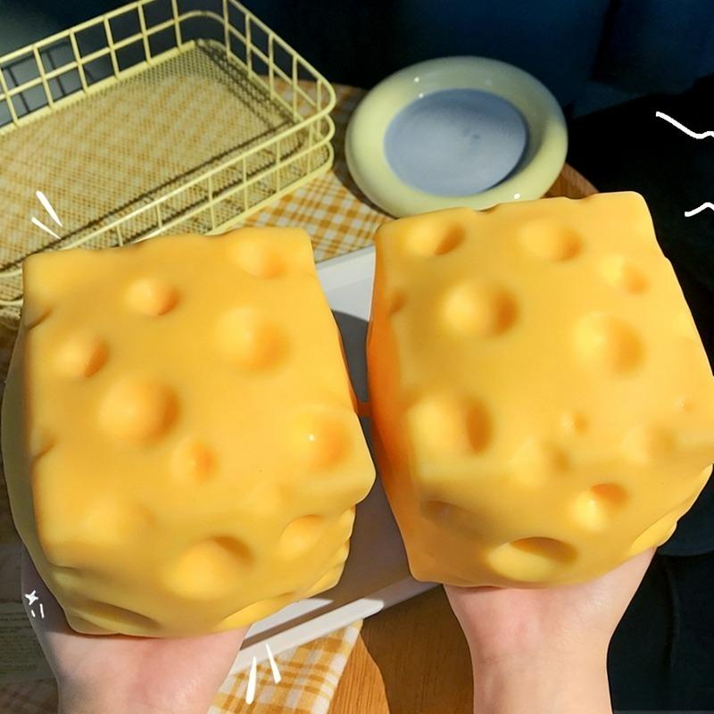Giant Cheese Squeeze Toy Extra Large Size Cheese Squishy Fidget Toys Slow Rebound Shapeable Venting Ball for Adults Gifts Giant Cheese Squeeze Toy Extra Large Size Cheese Squishy Fidget Toys Slow Rebound Shapeable Venting Ball for Adults Gifts