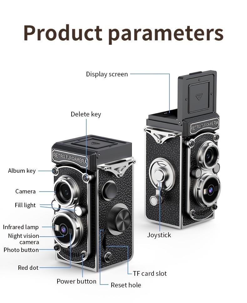 Small Retro Digital Camera | 1080P HD Video Recording, Compatible with Tripods, 1.54-Inch Screen, Does Not Include Memory Card | Perfect for Traveling, Educational Purposes, Daily Recording, Excellent for Young Creators And Fashion Enthusia