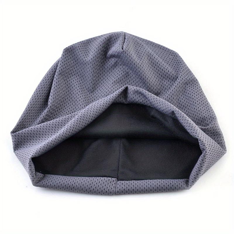 1/2pcs of Men's Summer Mesh Thin Pullover Hat, Running Sports Headband Hat, Headscarf Hat, Bald Hat, Fitness Hat