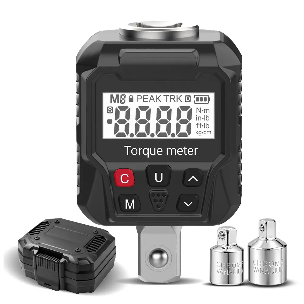 Precision Torque Measuring Tool, Multi-functional Universal Digital Torque Wrench Meter Car Motorcycle Repair Accessory