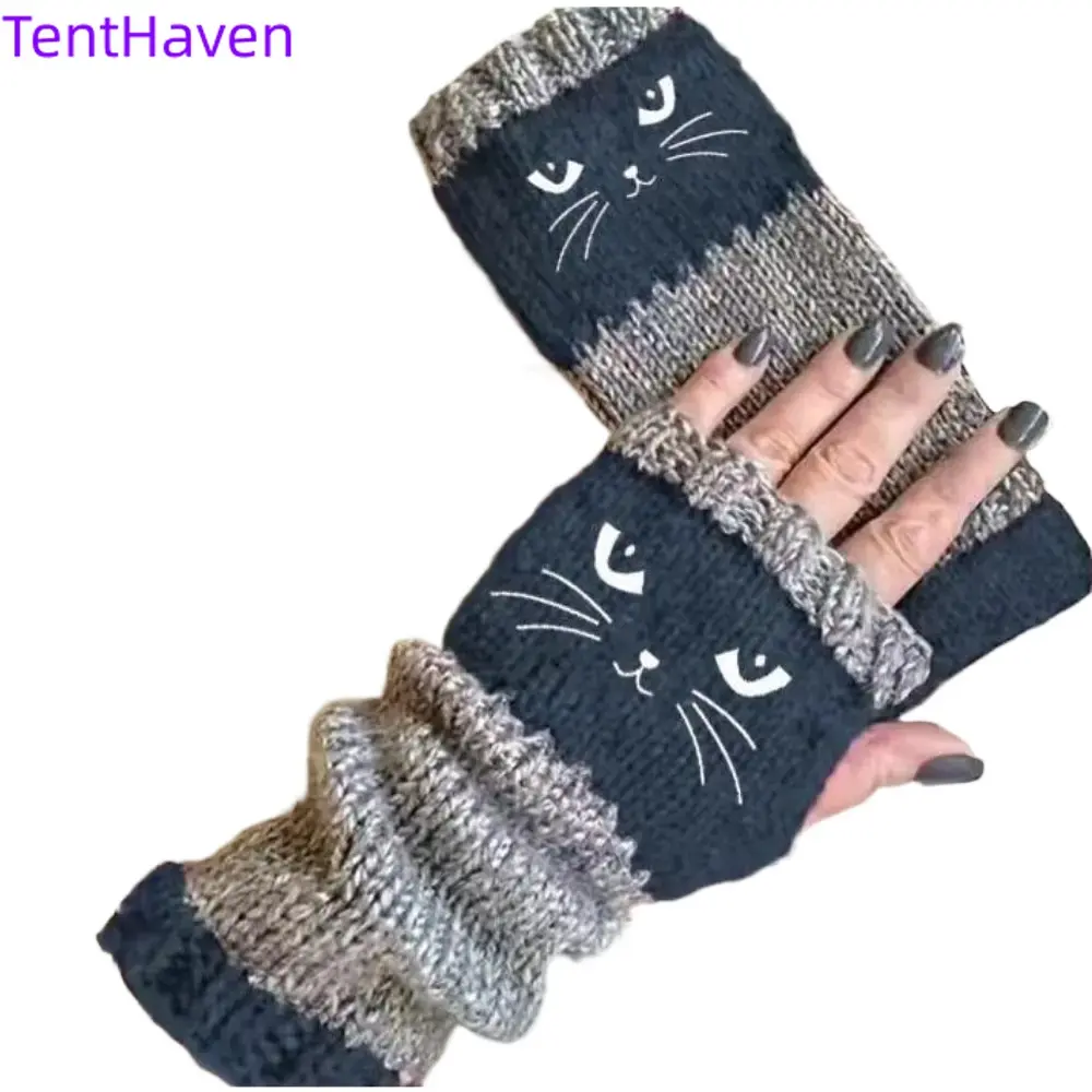 Unisex Street Style Embroidered Animal Print Knitted Beanie - Women's Thermal, Lightweight Windproof, Thick Fabric Headwear for Winter Cold Rides Biking (Sports & Outdoor Accessory), Thermal Wear, Leopard Print, Knitted Fabric, Adults
