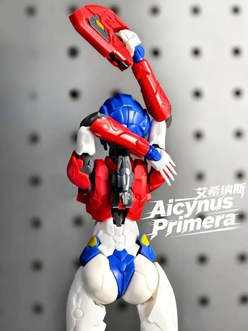 Deformed Toys Alsi Charming Ai Xi Mecha Red and Blue M66339S+ Assembly Toys Collection