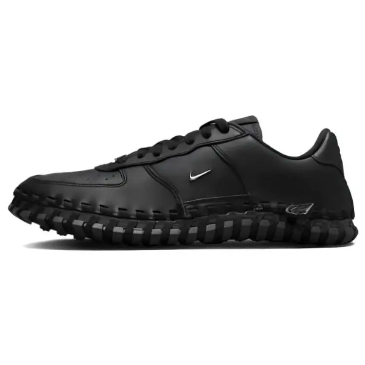 Nike x Jacquemus J Force 1 Low Women’s Minimalist Casual Sneakers in Black Verifiable, with credentials and supporting global authentication