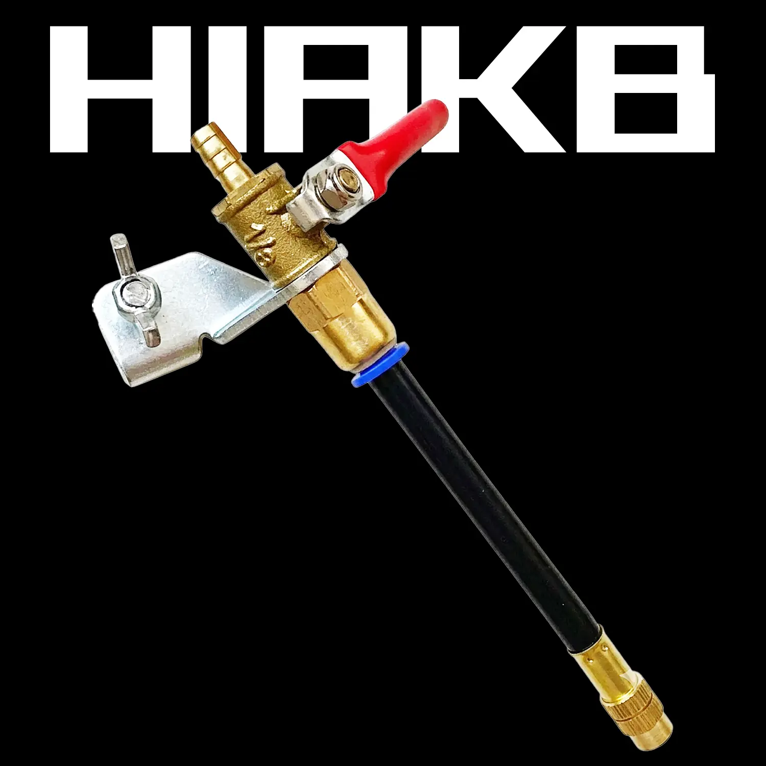 HIAKB Angle Grinder Dust Remover Water Sprayer - 3.9" (10cm) Aluminum Brass Misting Spray Attachment, Dual-Mode Feed Adjustable Water Supply for Cutting Stone, Concrete Marble