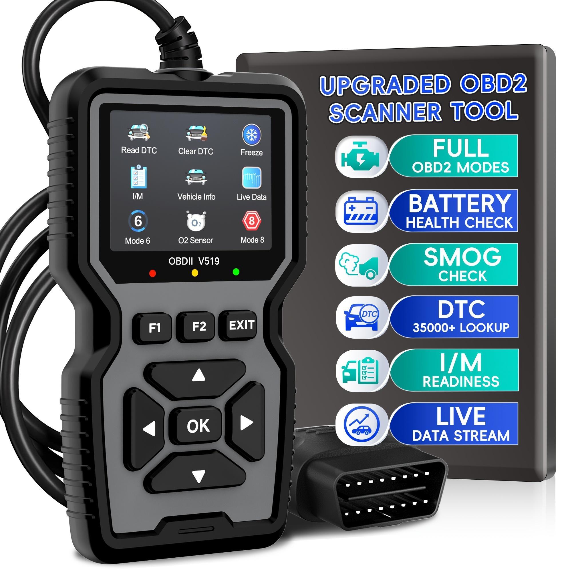 OBD2 Scanning Diagnostic Tool | Professional Engine Code Reader And Reset | Real-Time Data Diagnostic Reading Tool