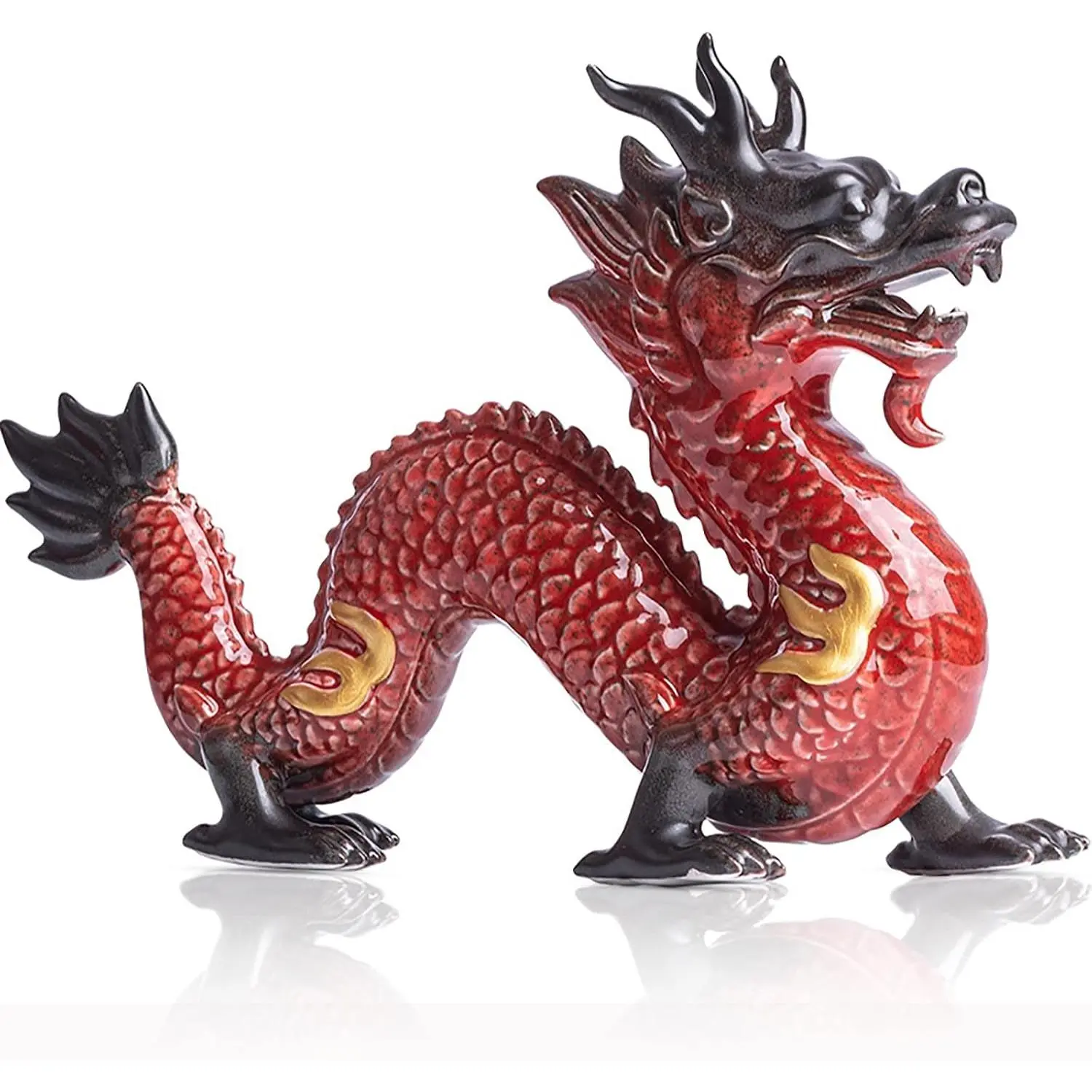 Feng Shui Ceramic Dragon Figurine