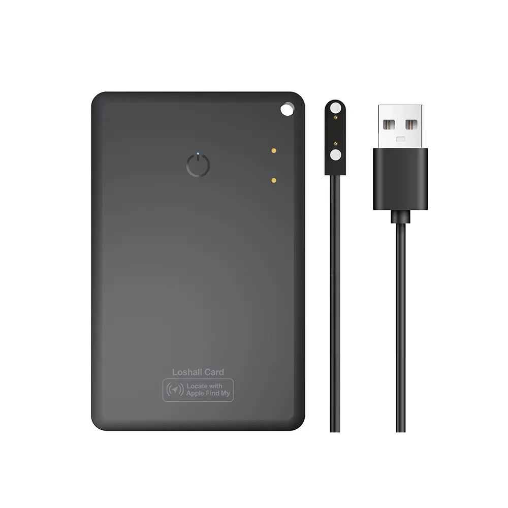 Slim Card GPS Tracker for Luggage Tags, Apple Find My Compatible Portable Item Locator [iOS Only] – Smart Lost Item Finder Card