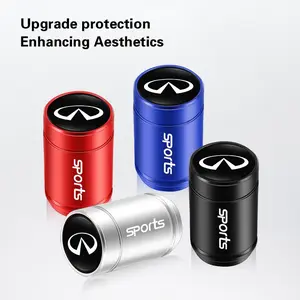 4Pcs Aluminum Alloy Styling Car Wheel Tire Air Valve Caps For Infiniti QX80 QX60 QX50 QX65 QX55 Q60 Q70L QX30 Q50 QX70 Q30 Q70 EX FX JX