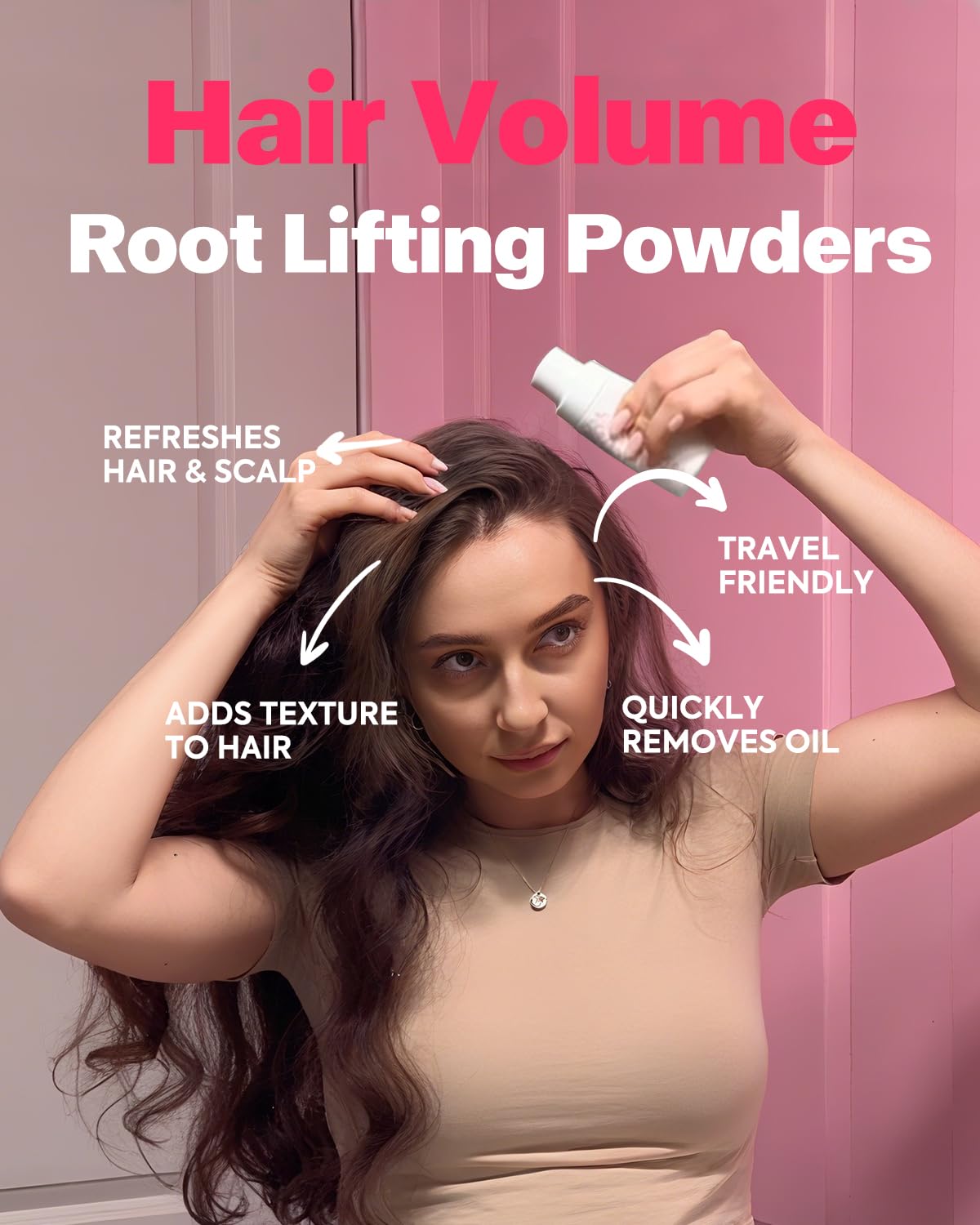 Texture Powder, Volumizing Powder for Hair Volume & Texture, Opaque Effect & Natural Finish, Hair Volume Spray Root Lifting Powders 14g