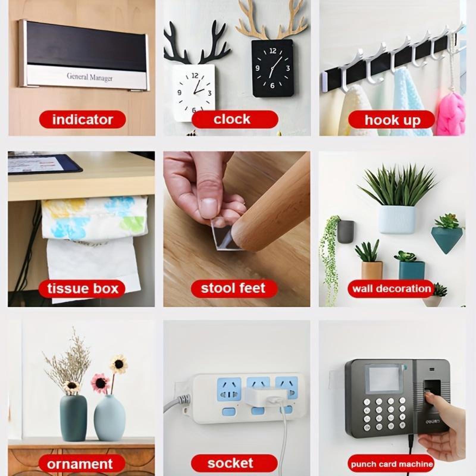 Transparent Heavy Duty Double Sided Tape, 1/2/3/5m Multifunctional Self-adhesive Tape, Washable Industrial Adhesive Tape for Office, Car, Living Room, Bathroom, School, Office Stationery & Supplies