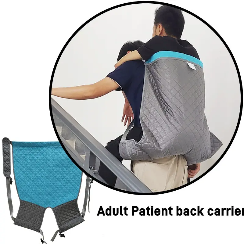 Large Patient Transfer Straps with Carry Strap, Bedridden Elderly Lifting Pad, Multi-Use Stair Moving Mat, Support for Home or Hospital Care